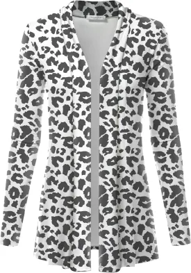 Women's Casual Lightweight Open Front Cardigans with Pockets and Formal Thin Kimono Duster Sweater Cardigan