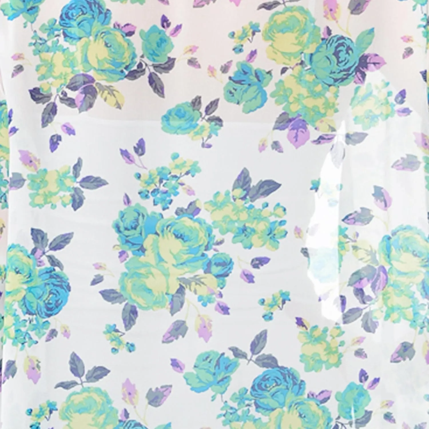 Women's Floral Print Kimono Cardigan Loose Open Front Lightweight Chiffon Vest Cardigan Cover up