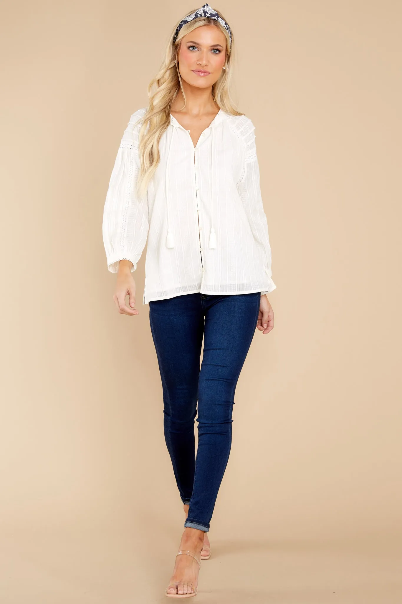Zelle Ivory Blouse
